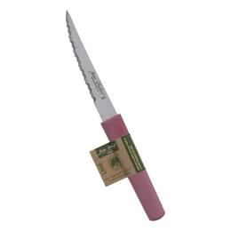 Couteau steak ecoresponsable Jean Dubost gamme Line manche rose