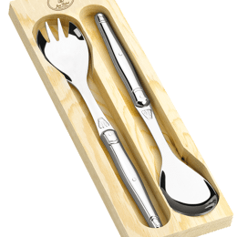 Couverts à salade tout inox Laguiole