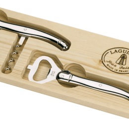 Set bar 2 pièces tout inox Laguiole