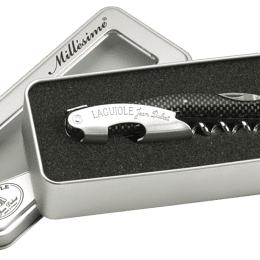 Coffret tire-bouchons sommelier Millésime ® Laguiole ABS façon carbone