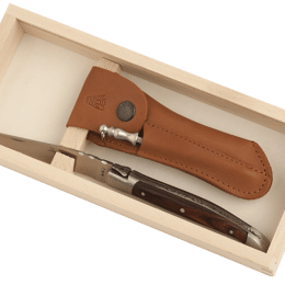 Coffret couteau de poche Laguiole manche bois de violette