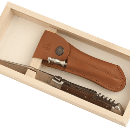 Coffret couteau de poche Laguiole 2 pièces manche bois wenge
