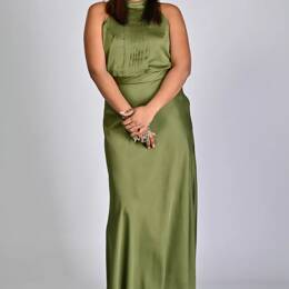 Satin robe cérémonie