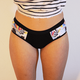 Culotte menstruelle Wen Up "Blue Tropic"
