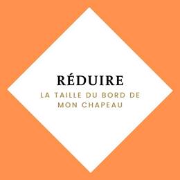 Réduire bord chapeau