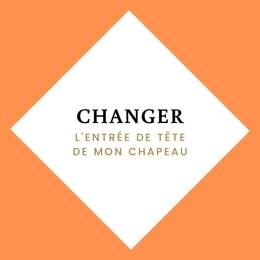 Changer ruban interieur chapeauVichy N&B 3 cm