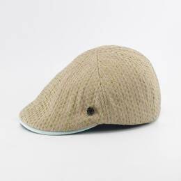 Casquette Plate beige et vert - VIC