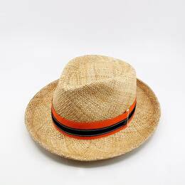 Chapeau paille orange - SIMON