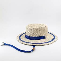 Canotier blanc en paille - AXEL