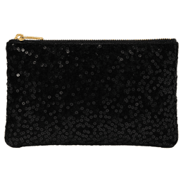 Pochette à sequins noirs  - Hathor