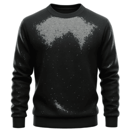 Sweatshirt à sequins noir - Hathor