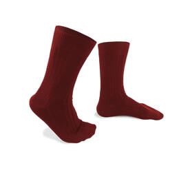 Chaussettes bordeaux