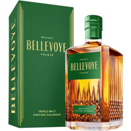 Whisky Français - Bellevoye - Vert Finition Calvados - Étui - 0.7L