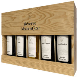 Coffret 5 Bouteilles Mouton Cadet Réserve Panache - Baron Philippe de Rothschild