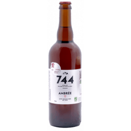 Bière ambrée 75cl - Brasserie 744