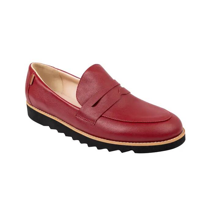 Mocassin rouge femme pas cher sales